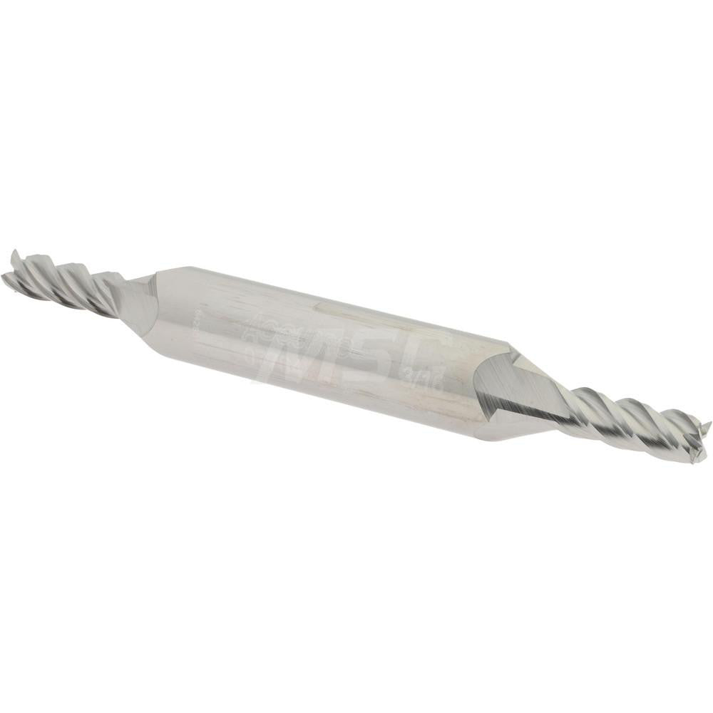 Accupro 07764244 Square End Mill 3/16'' Dia, 1/2'' LOC, 3/8'' Shank Dia, 3'' OAL, 4 Flutes, Solid Carbide