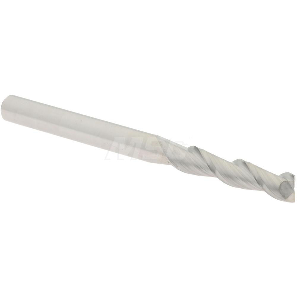 Accupro 07764533 Square End Mill 1/8'' Dia, 1/2'' LOC, 1/8'' Shank Dia, 1-1/2'' OAL, 2 Flutes, Solid Carbide