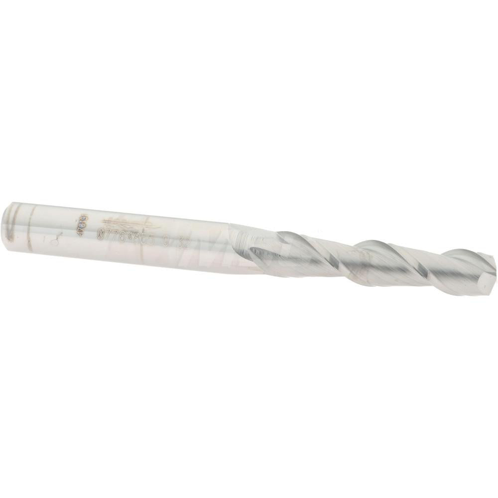 Accupro 07764855 Square End Mill 9/32'' Dia, 1-1/4'' LOC, 5/16'' Shank Dia, 3'' OAL, 2 Flutes, Solid Carbide