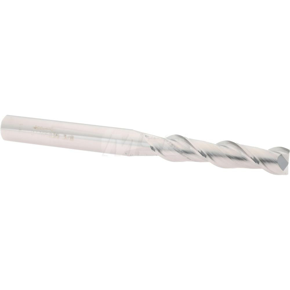 Accupro 07765035 Square End Mill 3/8'' Dia, 1-3/4'' LOC, 3/8'' Shank Dia, 4'' OAL, 2 Flutes, Solid Carbide