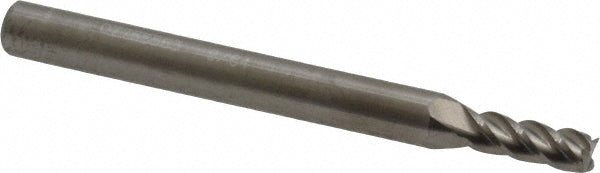 Accupro 07765563 Square End Mill 9/64'' Dia, 3/8'' LOC, 3/16'' Shank Dia, 2'' OAL, 4 Flutes, Solid Carbide