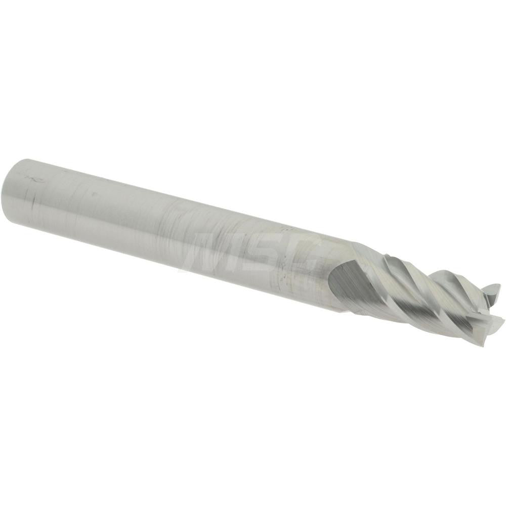 Accupro 07765704 Square End Mill 7/32'' Dia, 3/8'' LOC, 1/4'' Shank Dia, 2'' OAL, 4 Flutes, Solid Carbide