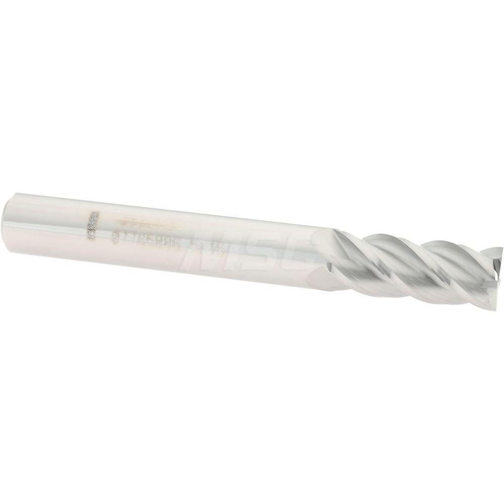 Accupro 07765886 Square End Mill 5/16'' Dia, 3/4'' LOC, 5/16'' Shank Dia, 2-1/2'' OAL, 4 Flutes, Solid Carbide