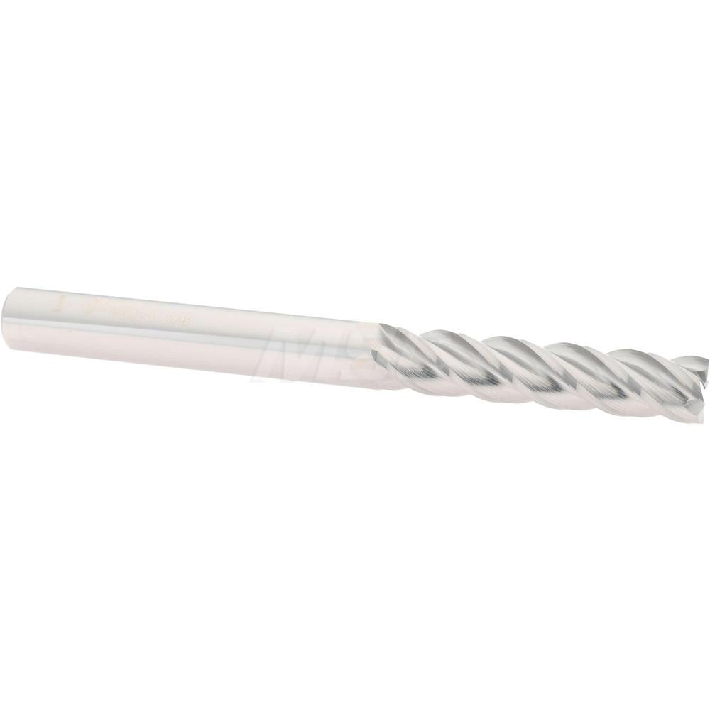 Accupro 07766025 Square End Mill 3/8'' Dia, 1-3/4'' LOC, 3/8'' Shank Dia, 4'' OAL, 4 Flutes, Solid Carbide