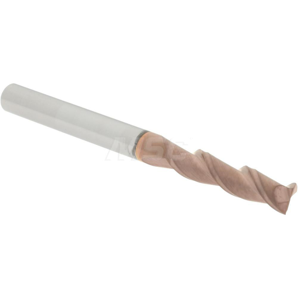 Accupro 07770266 Square End Mill 1/8'' Dia, 1/2'' LOC, 1/8'' Shank Dia, 1-1/2'' OAL, 2 Flutes, Solid Carbide