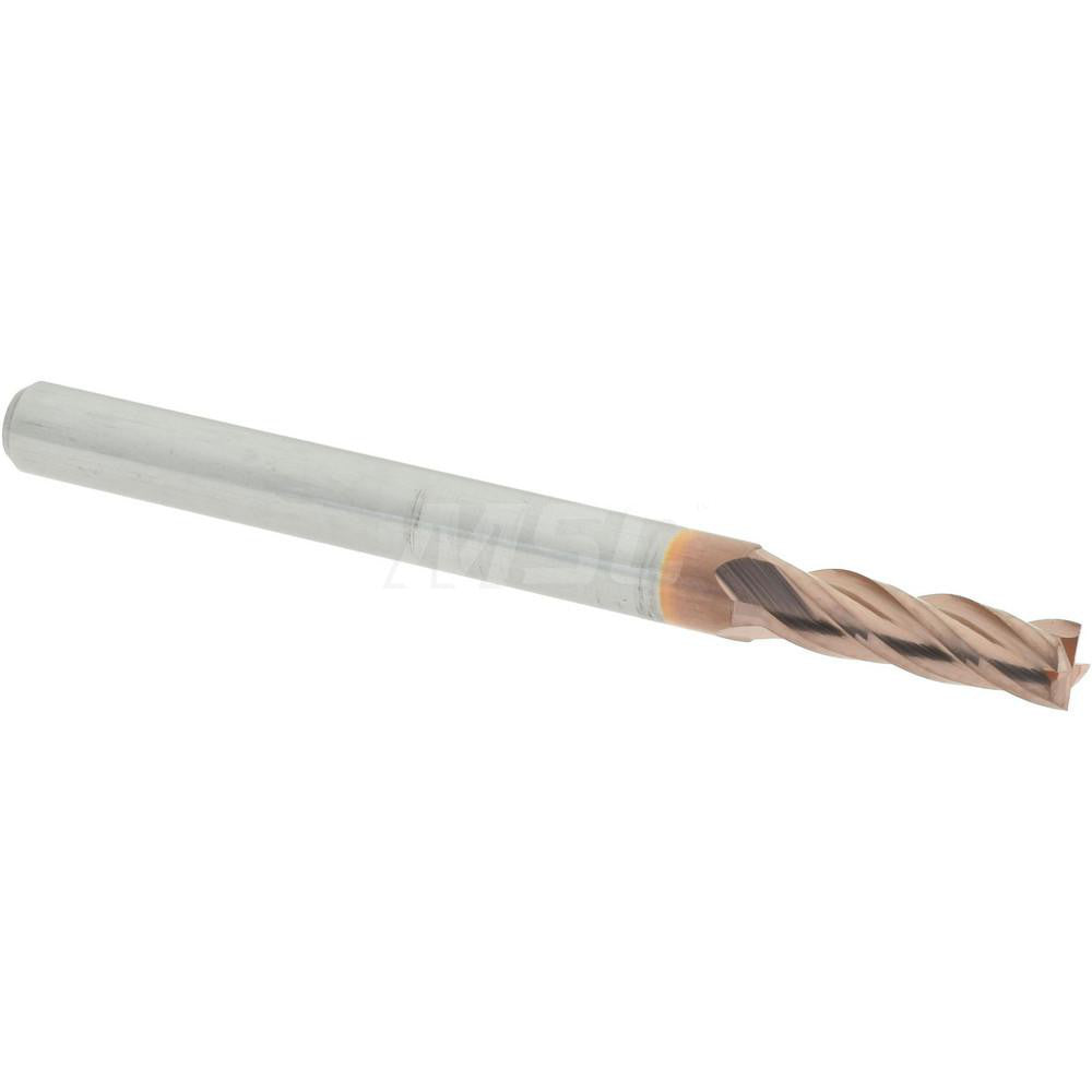 Accupro 07771231 Square End Mill 7/64'' Dia, 3/8'' LOC, 1/8'' Shank Dia, 1-1/2'' OAL, 4 Flutes, Solid Carbide