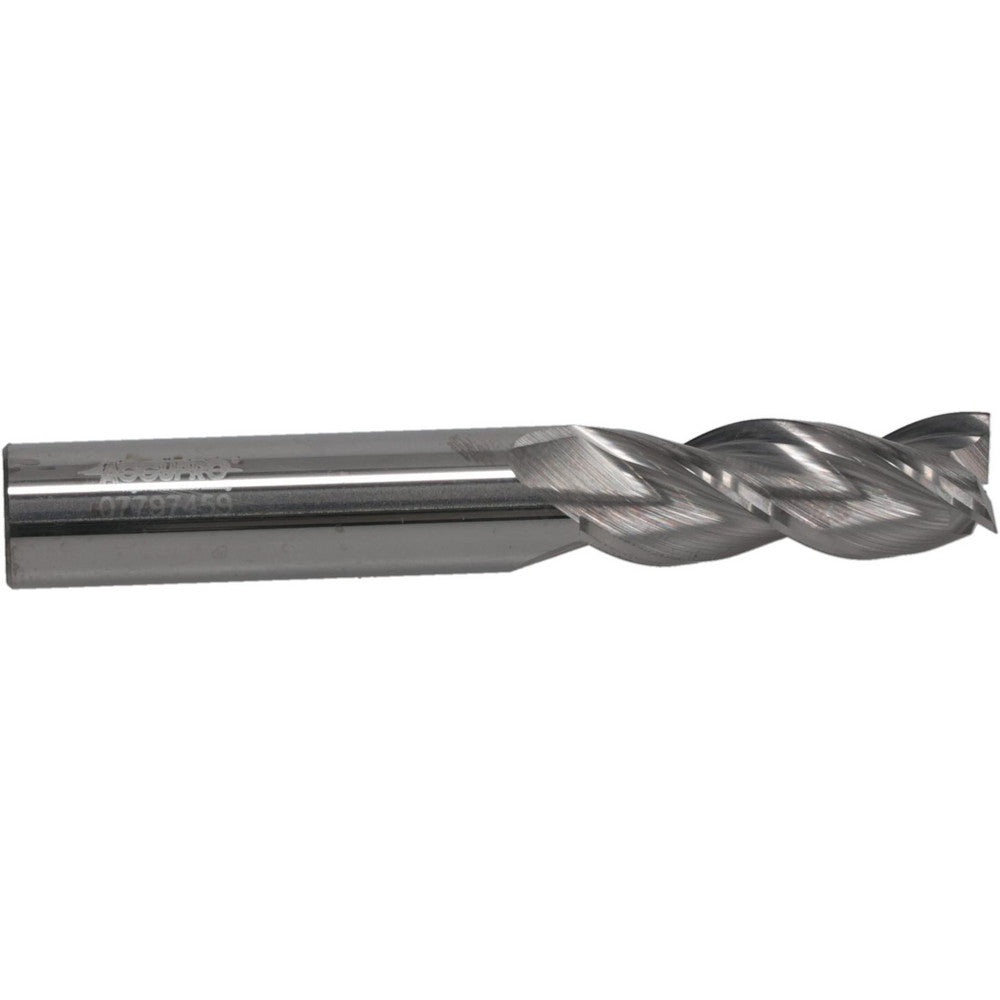 Accupro 314732 Square End Mill 3/8" Dia, 1" LOC, 3 Flute, Solid Carbide