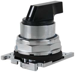 Eaton Cutler-Hammer 10250T3043 Selector Switch 3 Positions, Maintained (MA) - Momentary (MO), 0.5 Amp, Black Lever