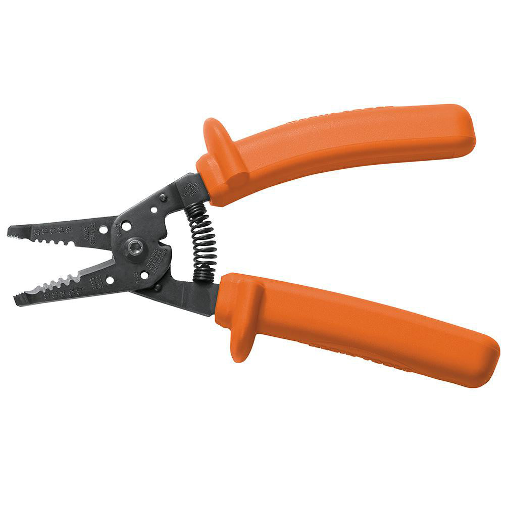 Klein Tools 11055-INS Wire Stripper 18 AWG Solid & 20 AWG Stranded, 10 AWG Max Capacity