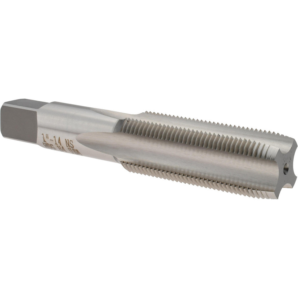 Titan USA TT90661 Straight Flute Tap 1-14 UNS, 4 Flute, Plug Chamfer, 2B & 3B Class of Fit, High-Speed Steel, Bright/Uncoated Finish