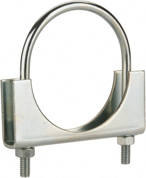 NuLine PC300T1 Round U-Bolt Clamping Mount, 5/16-18 UNC, 1-1/2" Thread Length, for 3" Pipe, 3.17" Inside Width, Steel
