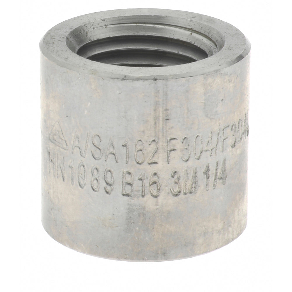 Merit Brass 3411HD-04 Pipe Half Coupling 1/4", 304 & 304L Stainless Steel