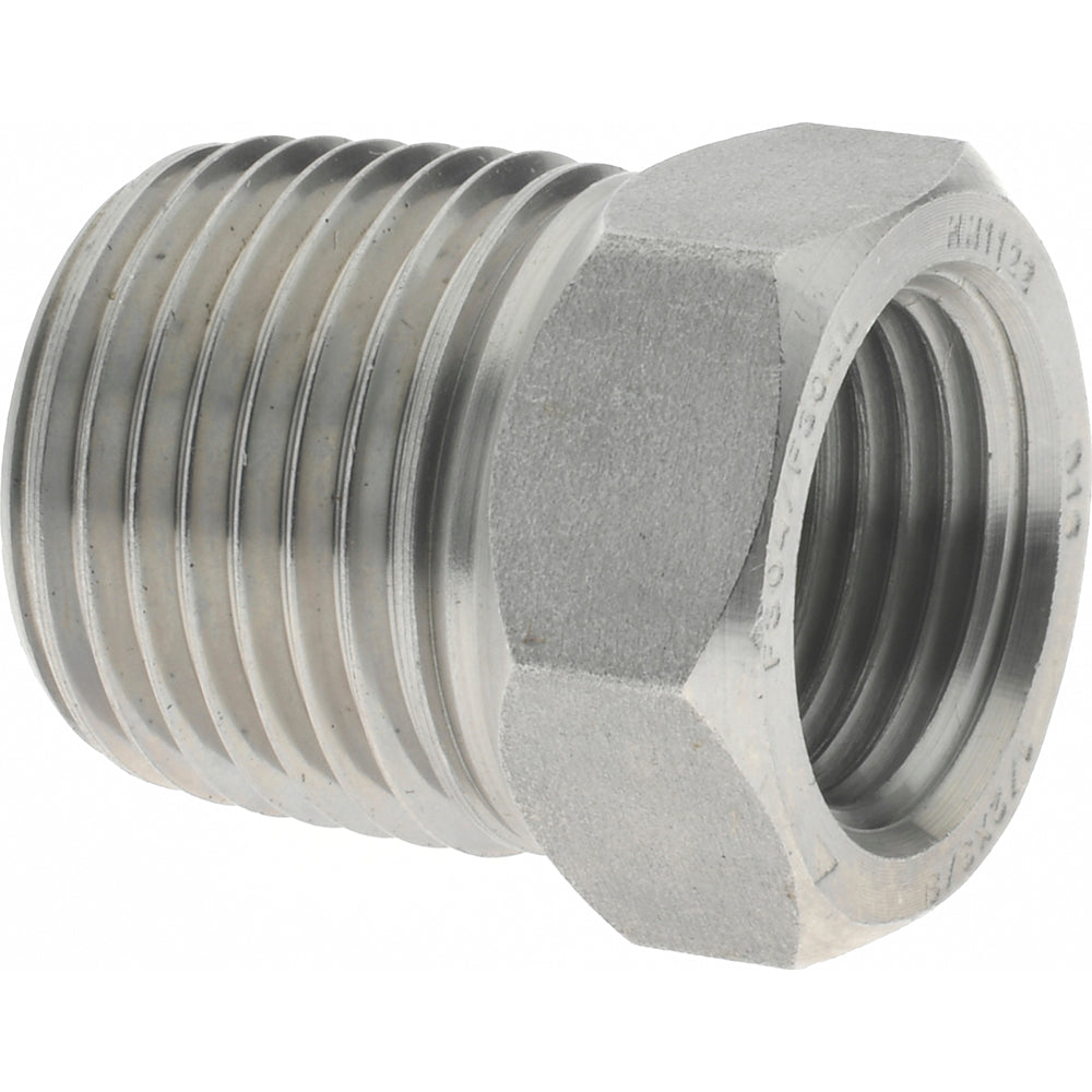 Merit Brass 3414D-0806 Pipe Bushing 1/2 x 3/8", 304 & 304L Stainless Steel
