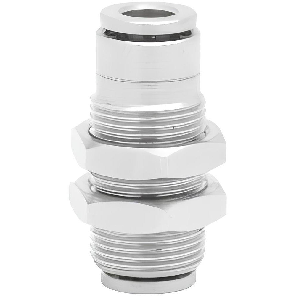 Norgren 100290800 Push-To-Connect Tube to Tube Tube Fitting Bulkhead Connector, M16 x 1.5 Thread