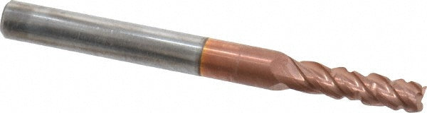 ProMax 120-01012 Roughing & Finishing End Mill 0.1563" Dia, 4 Flutes, 0.01" Corner Radius, Corner Radius End, Solid Carbide