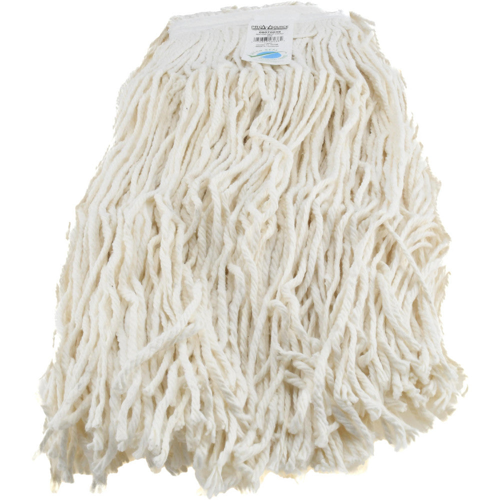 Pro-Source 08070039 Wet Mop Cut Clamp Jaw, X-Large, White Mop, Rayon