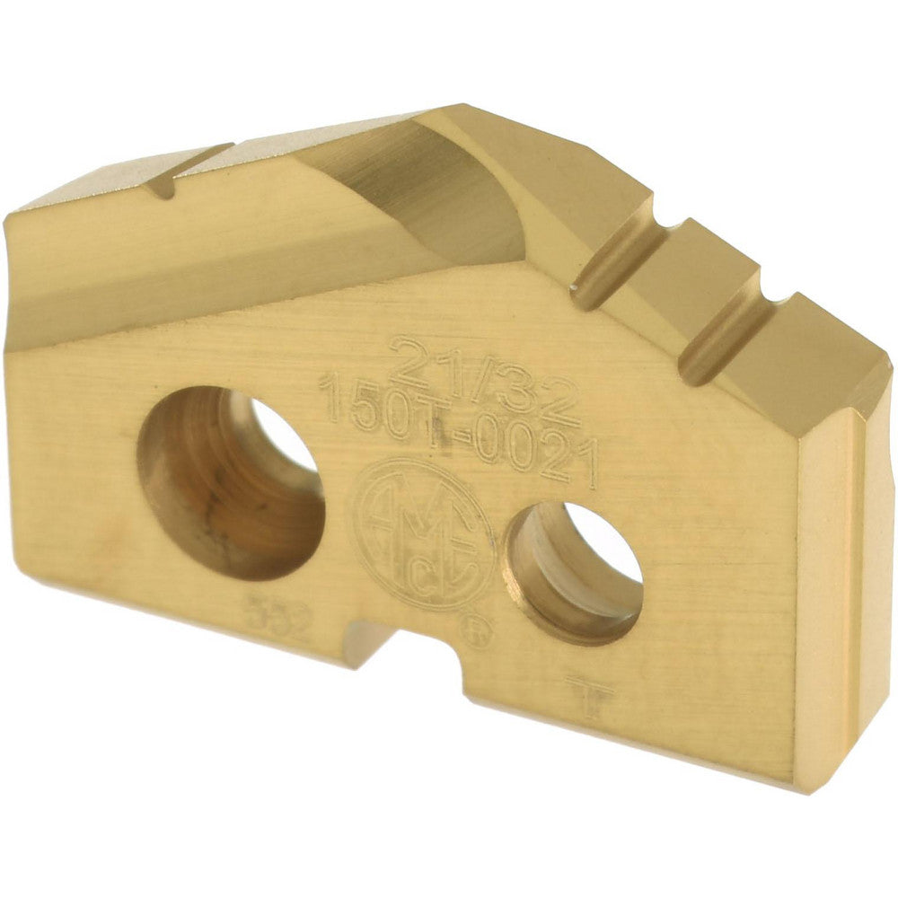 Allied Machine and Engineering 150T-0021 Spade Drill Insert 21/32" Dia, Seat Size 0, Cobalt, 132 deg Point