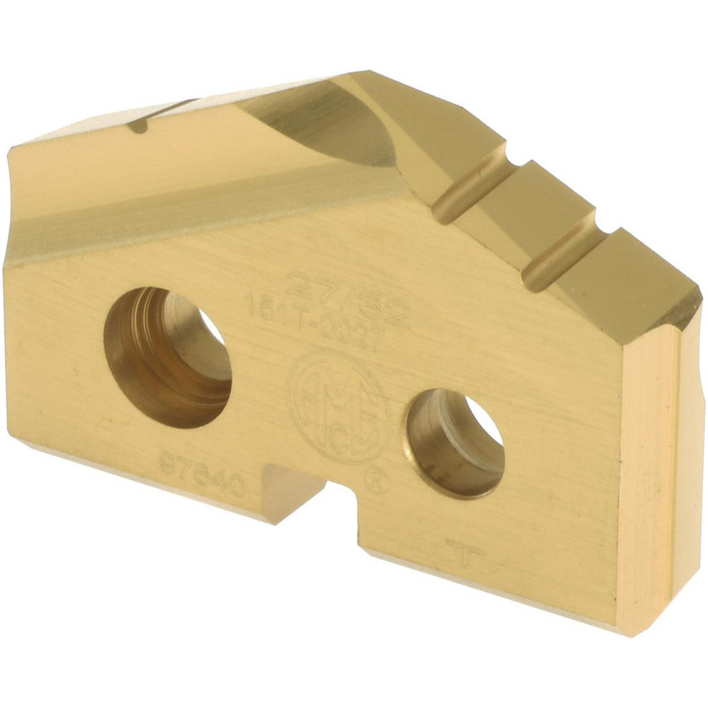 Allied Machine and Engineering 151T-0027 Spade Drill Insert 27/32" Dia, Seat Size 1, Cobalt, 132 deg Point