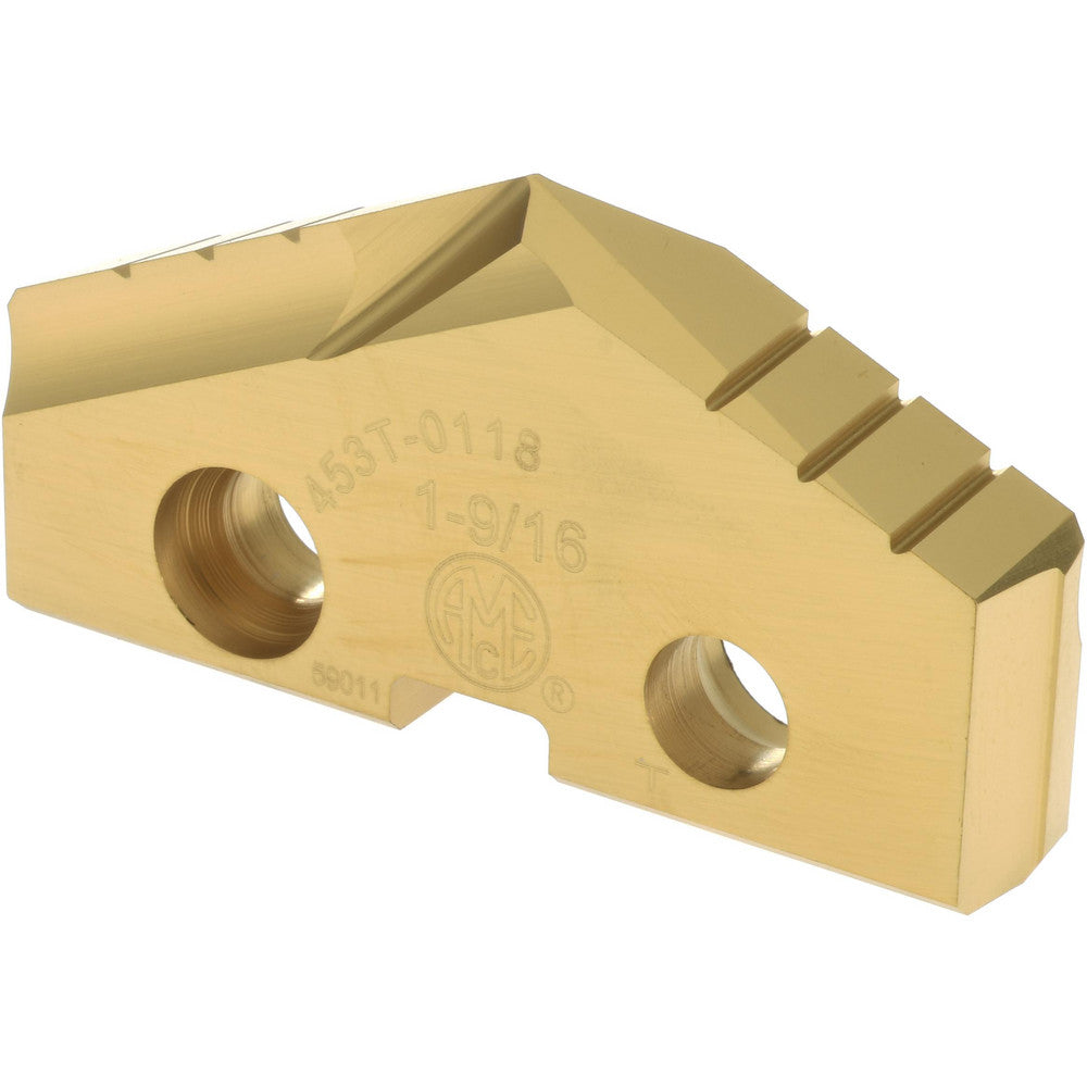Allied Machine and Engineering 453T-0118 Spade Drill Insert 1-9/16" Dia, Seat Size 3, Cobalt, 132 deg Point