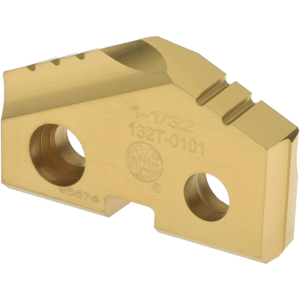 Allied Machine and Engineering 132T-0101 Spade Drill Insert 1-1/32" Dia, Seat Size 2, High Speed Steel, 132 deg Point