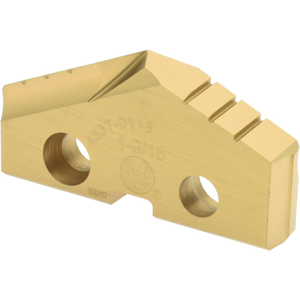 Allied Machine and Engineering 433T-0118 Spade Drill Insert 1-9/16" Dia, Seat Size 3, High Speed Steel, 132 deg Point