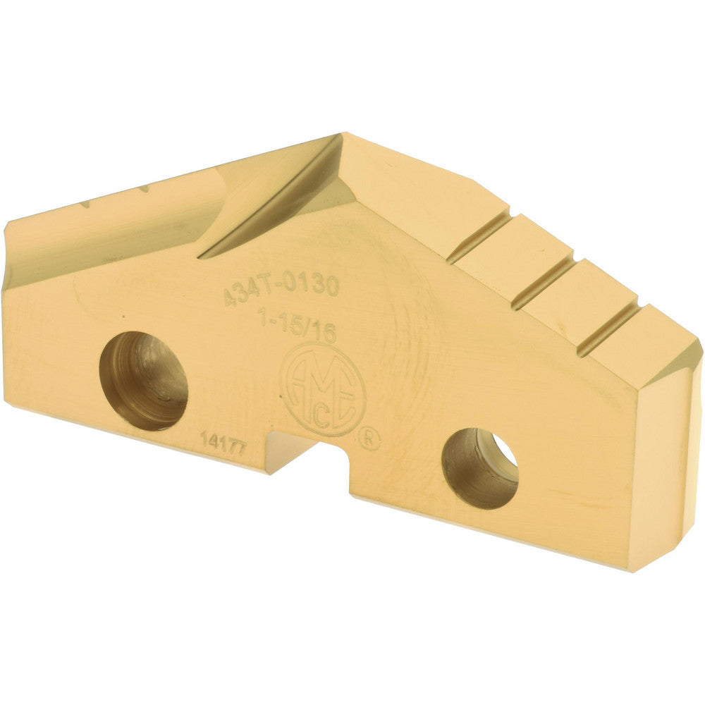Allied Machine and Engineering 434T-0130 Spade Drill Insert 1-15/16" Dia, Seat Size 4, High Speed Steel, 132 deg Point
