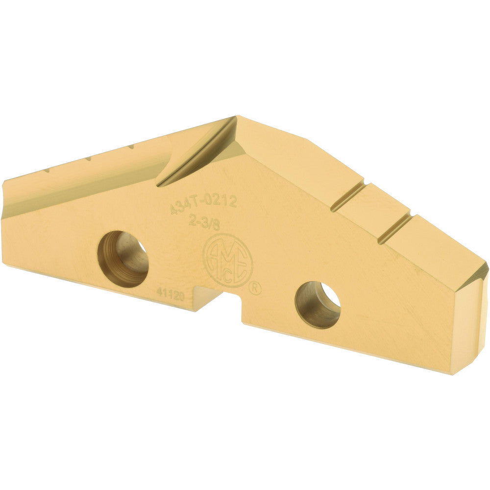 Allied Machine and Engineering 434T-0212 Spade Drill Insert 2-3/8" Dia, Seat Size 4, High Speed Steel, 132 deg Point