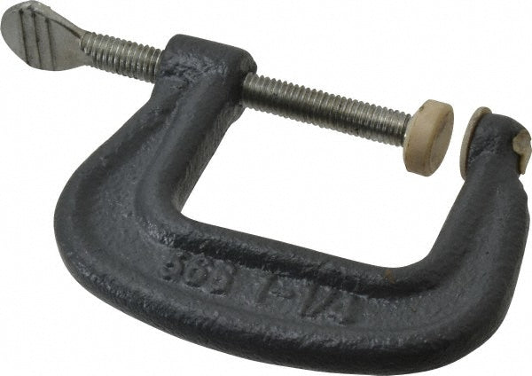 Hargrave 22115 C-Clamp 1-1/4" Max Opening, 1-3/16" Throat Depth, Ductile Iron