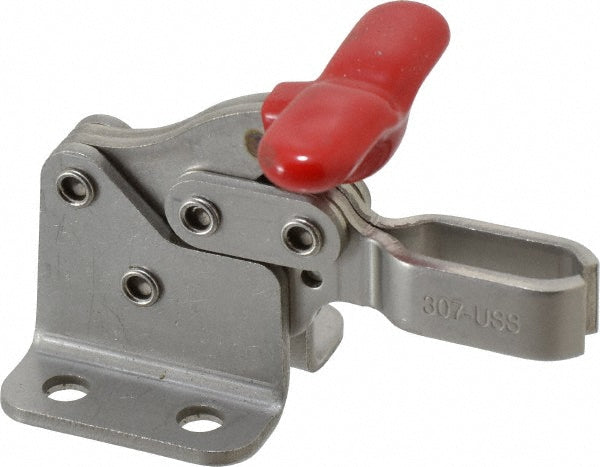 De-Sta-Co 307-USS Manual Hold-Down Toggle Clamp Horizontal, 350 lb Capacity, U-Bar, Flanged Base