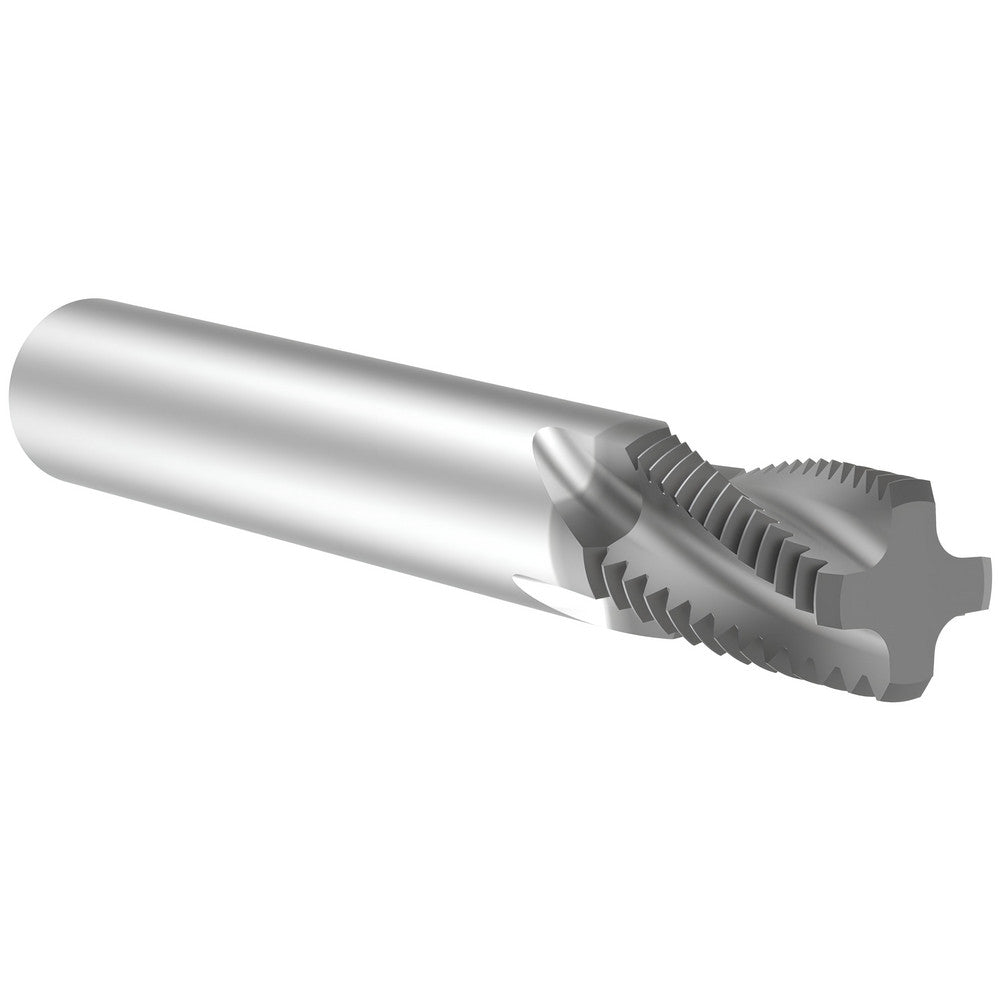 Allied Machine and Engineering TMAK0875-14 Helical Flute Thread Mill 7/8-14, Internal/External, 4 Flute, 1/2" Shank Dia, Solid Carbide