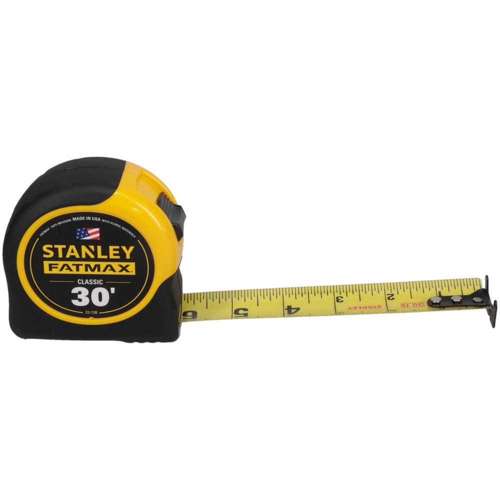 Stanley 33-730 Tape Measure 30' Long, 1-1/4" Width, Yellow Blade