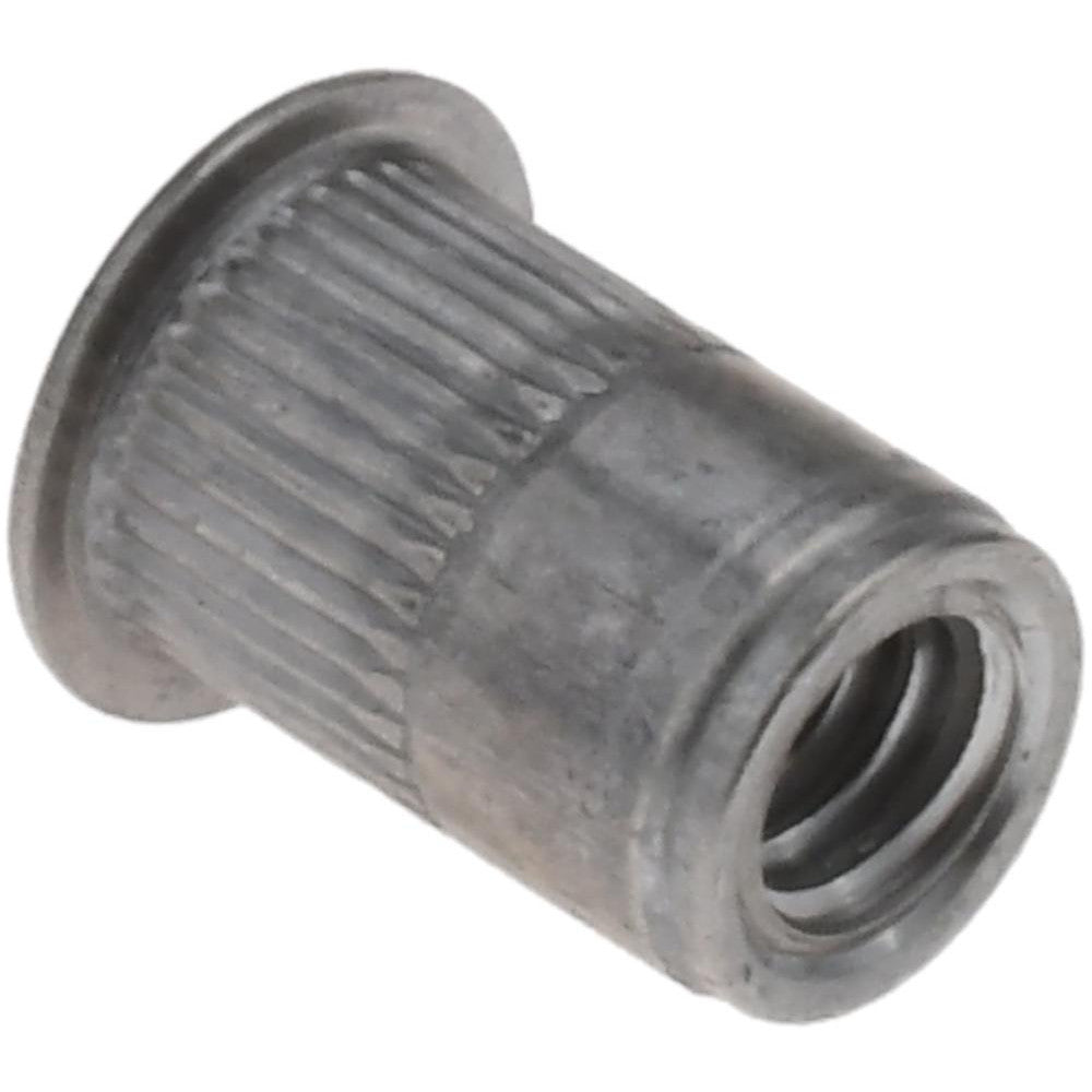 AVK ALA1-420-165 1/4-20, 0.39 Insert Diam, 0.58" OAL, Knurled Body Open End Threaded Insert