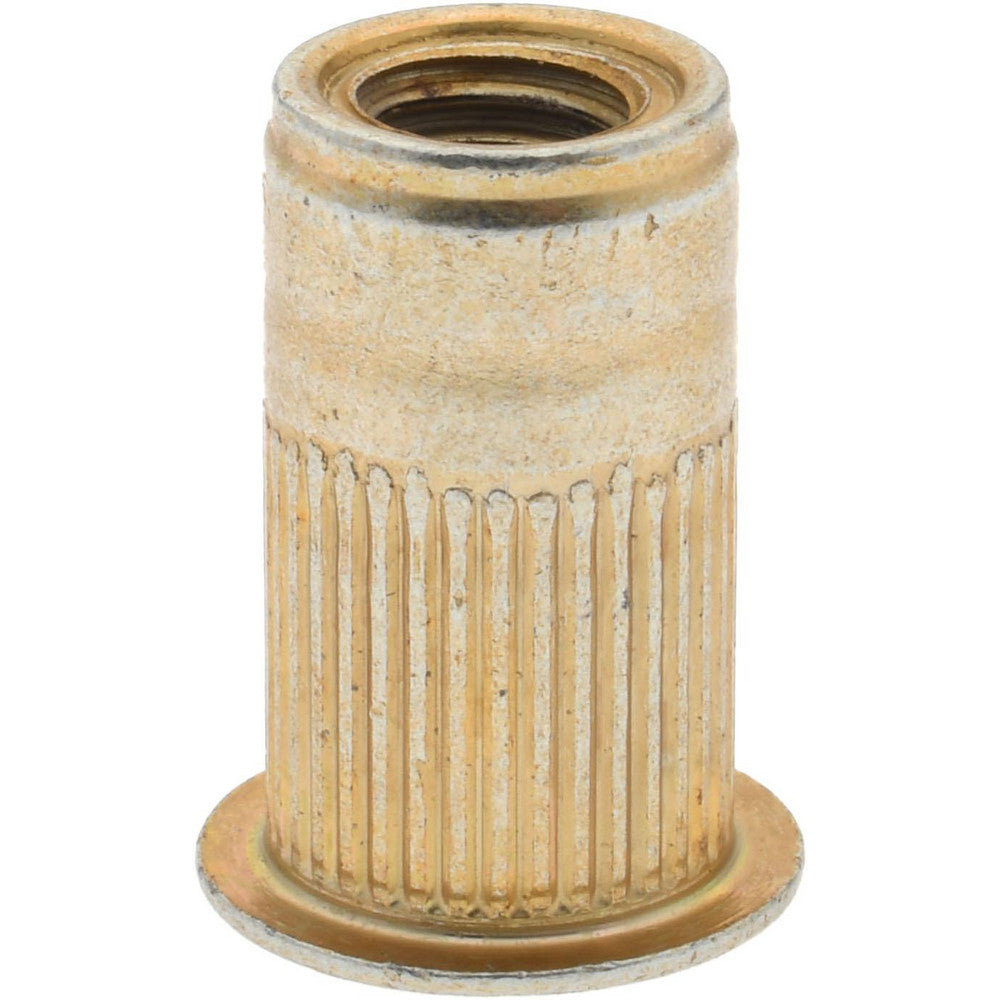 AVK ALS4T-610-6.6 M6x1.00, 9.91mm Insert Diam, 17.27mm OAL, Knurled Body Open End Threaded Insert