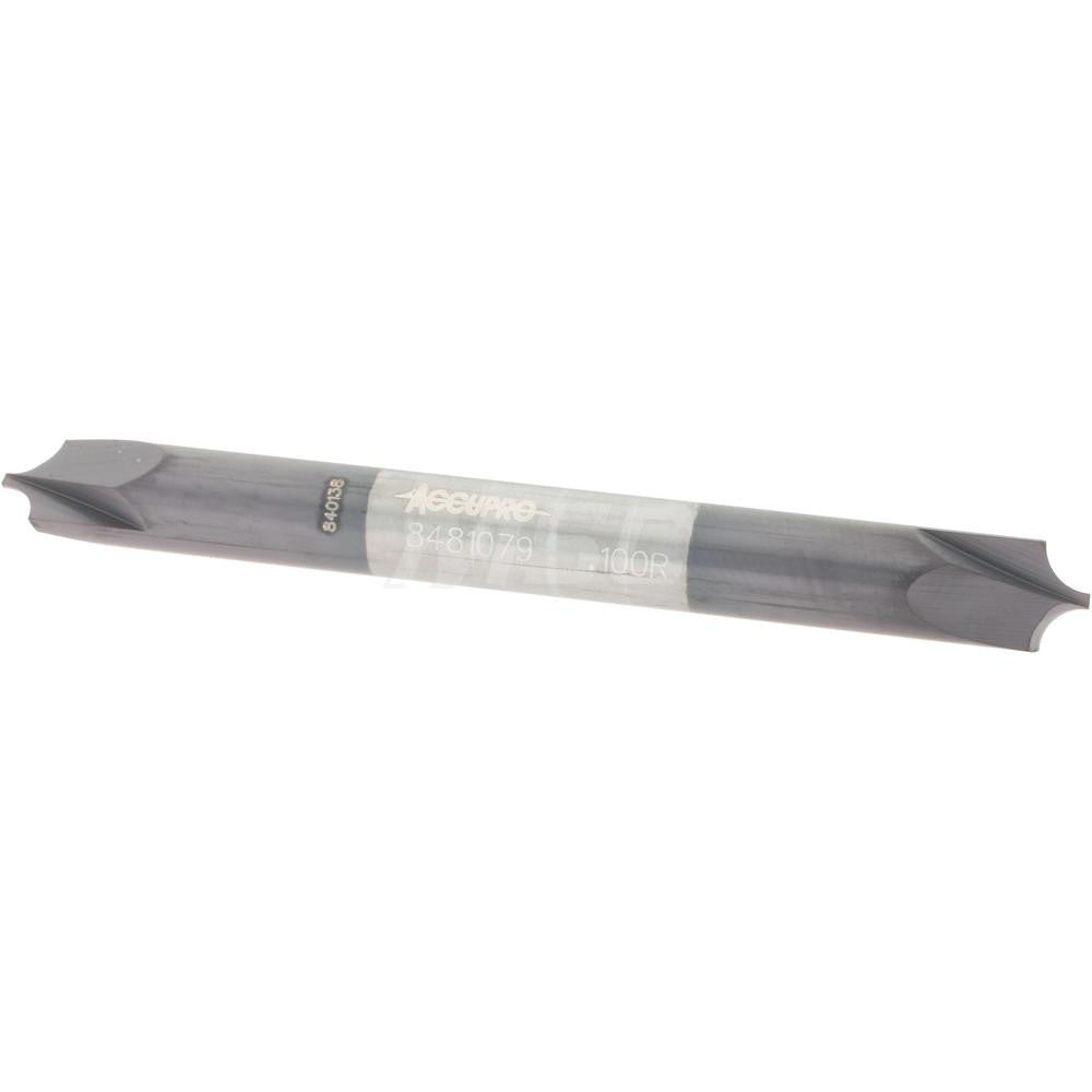 Accupro 08481079 Corner Rounding End Mill 0.10 mm Radius, 1/4" Dia, 2 Flutes, Solid Carbide