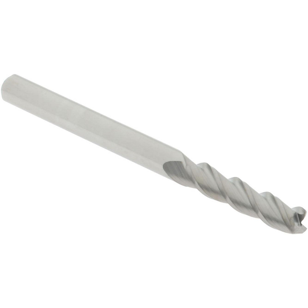 Accupro 08481467 Corner Radius End Mill 1/8" Dia, 1/2" LOC, 0.015" Radius, 3 Flutes, Solid Carbide