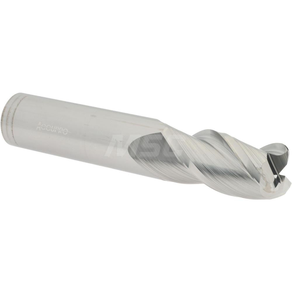 Accupro 08481954 Corner Radius End Mill 3/4" Dia, 1-1/2" LOC, 1/8" Radius, 3 Flutes, Solid Carbide