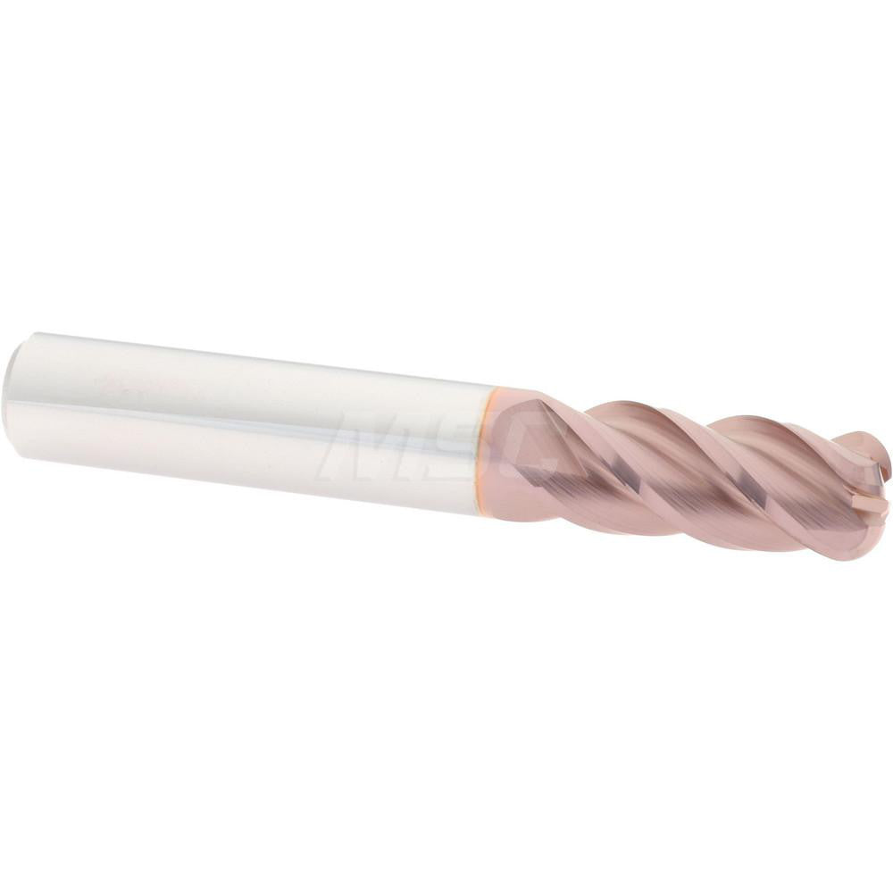Accupro 08483042 Corner Radius End Mill 3/8" Dia, 7/8" LOC, 1/8" Radius, 4 Flutes, Solid Carbide