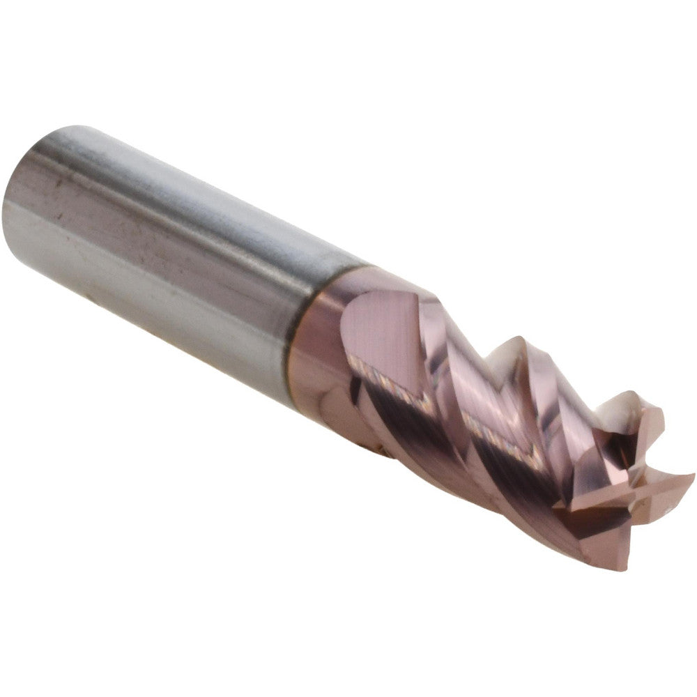 Accupro 08484396 Corner Radius End Mill 3/8" Dia, 5/8" LOC, 0.01" Radius, 4 Flutes, Solid Carbide