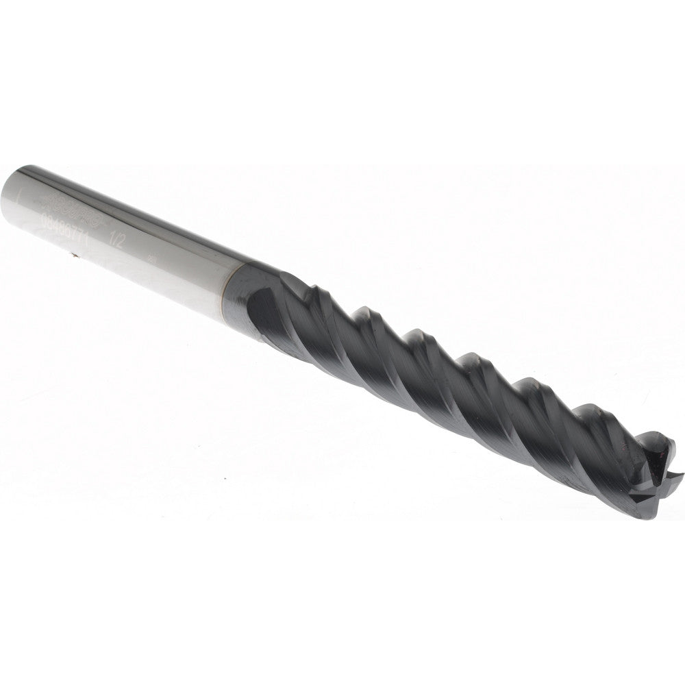 Accupro 08486771 Corner Radius End Mill 1/2" Dia, 3" LOC, 0.06" Radius, 4 Flutes, Solid Carbide