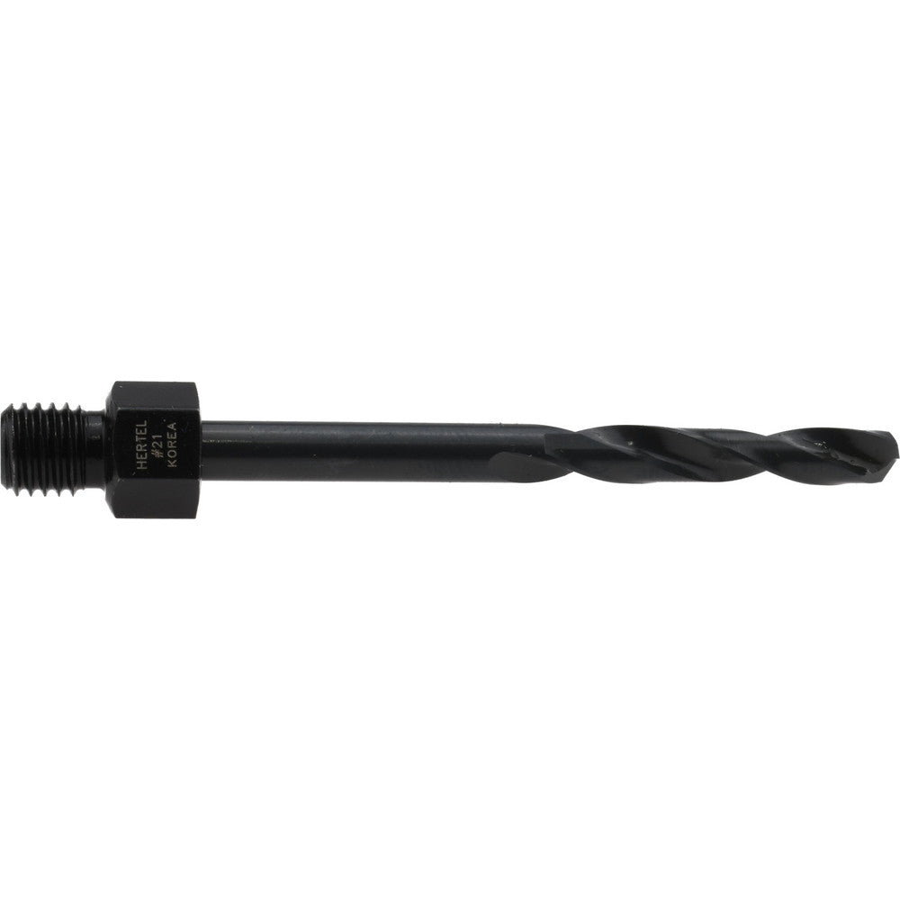 Hertel 953HS21LS-209 Threaded Shank Drill Bit #21, 135 ° Point, 1/4-28 Shank, High Speed Steel