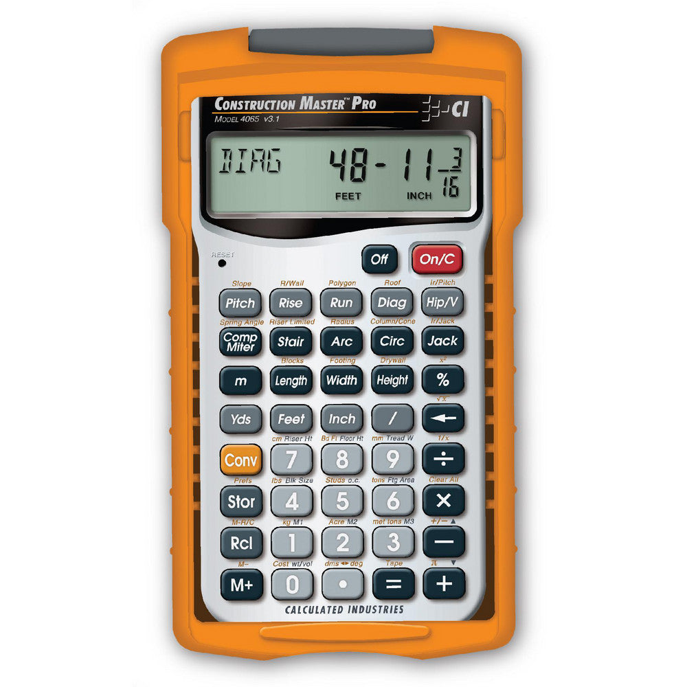 Calculated Industries 4065 11-Digit (7 normal, 4 Fractions) with Full Annunciators 40 Function Handheld Calculator