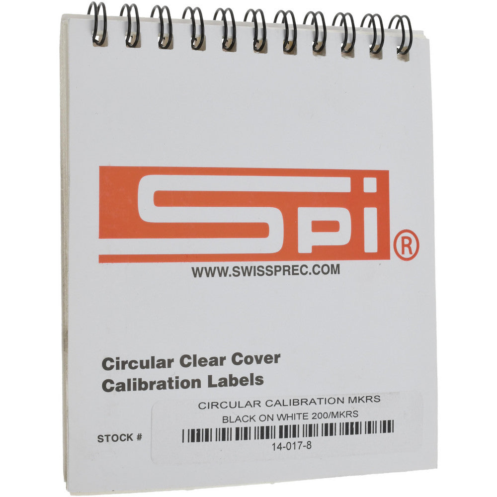 SPI 14-017-8 Inspection & Quality Label "Calibration Id#__ By__Date__Due__", Round, 0.5" Dia