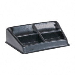 Bayhead Products BA-2 2 Compartment Black Small Parts Assembly Tray