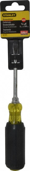 Stanley 66-090 Slotted Screwdriver 1/4" Width, 8-1/4" OAL, 4" Blade Length