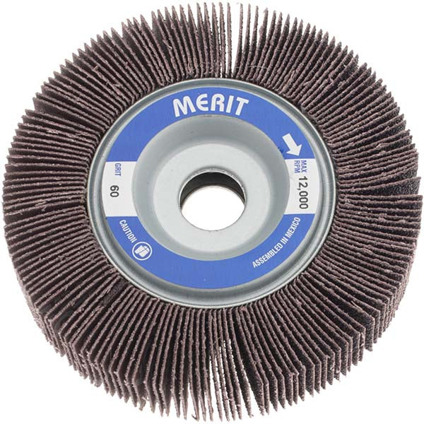 Merit Abrasives 08834122034 4 x 1" 60 Grit Aluminum Oxide Unmounted Flap Wheel