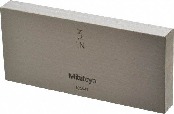 Mitutoyo 611203-531 Rectangle Steel Gage Block 3", Grade 0