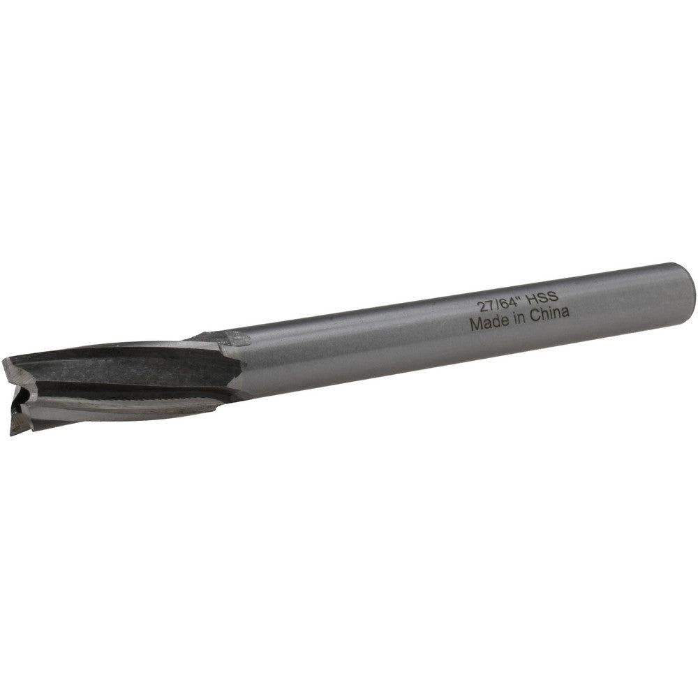 Value Collection GH8790271 27/64" Diam, 3/8" Shank, Diam, 3 Flutes, Straight Shank, Interchangeable Pilot Counterbore