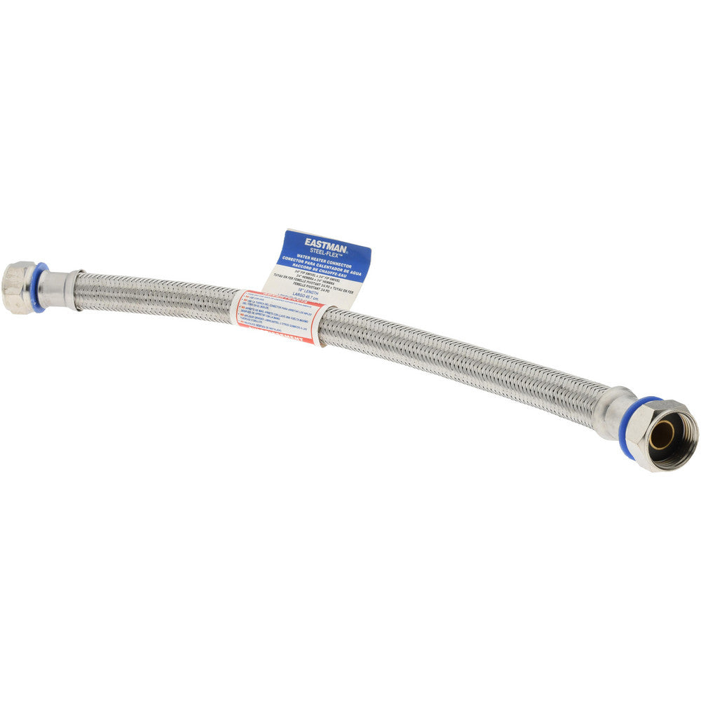 Value Collection 48251 3/4" FIP Inlet, 3/4" FIP Outlet, Stainless Steel Water Heater Supply Line