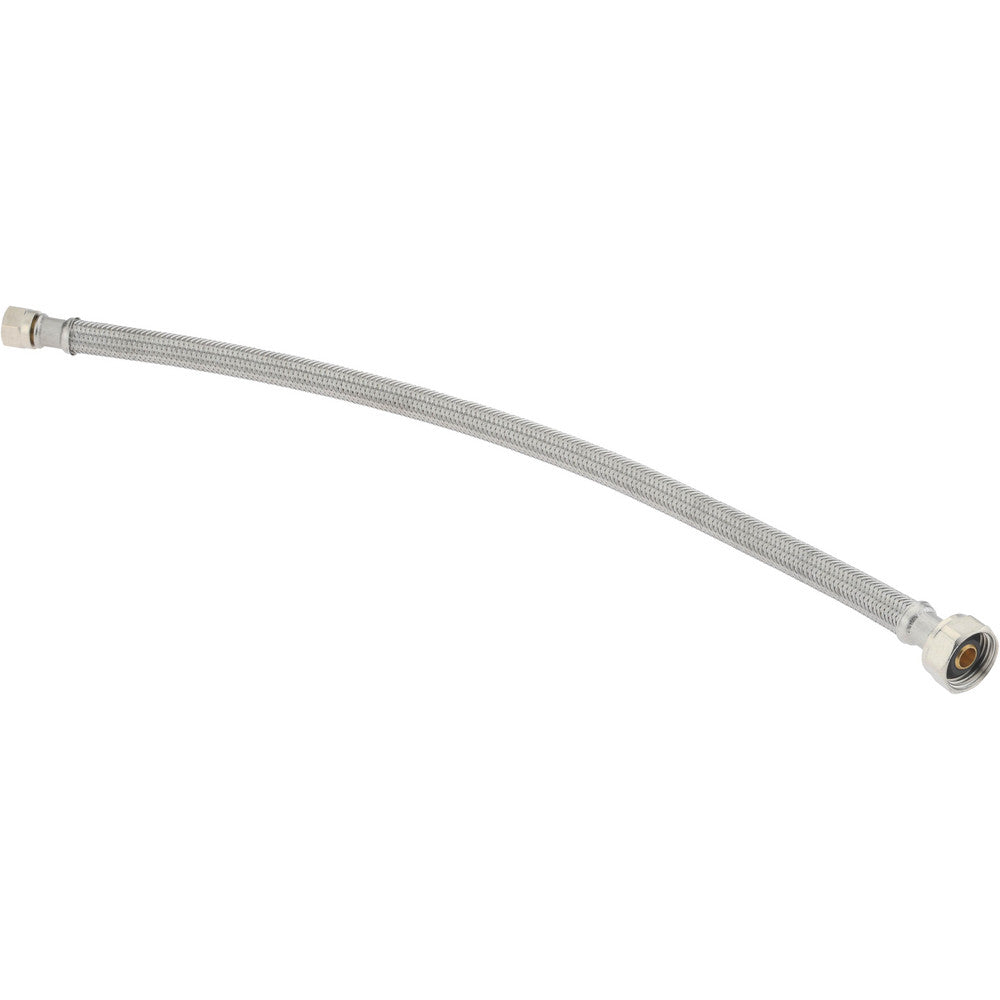 Value Collection 48004 3/8" Compression Inlet, 1/2" FIP Outlet, Stainless Steel Lavatory/Sink Supply Line