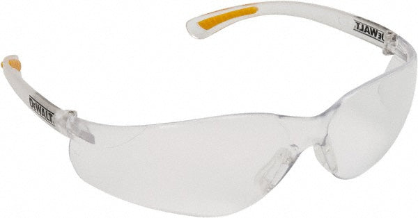 DeWALT DPG52-1D Safety Glass Anti-Fog & Scratch-Resistant, Polycarbonate, Clear Lenses, Frameless, UV Protection